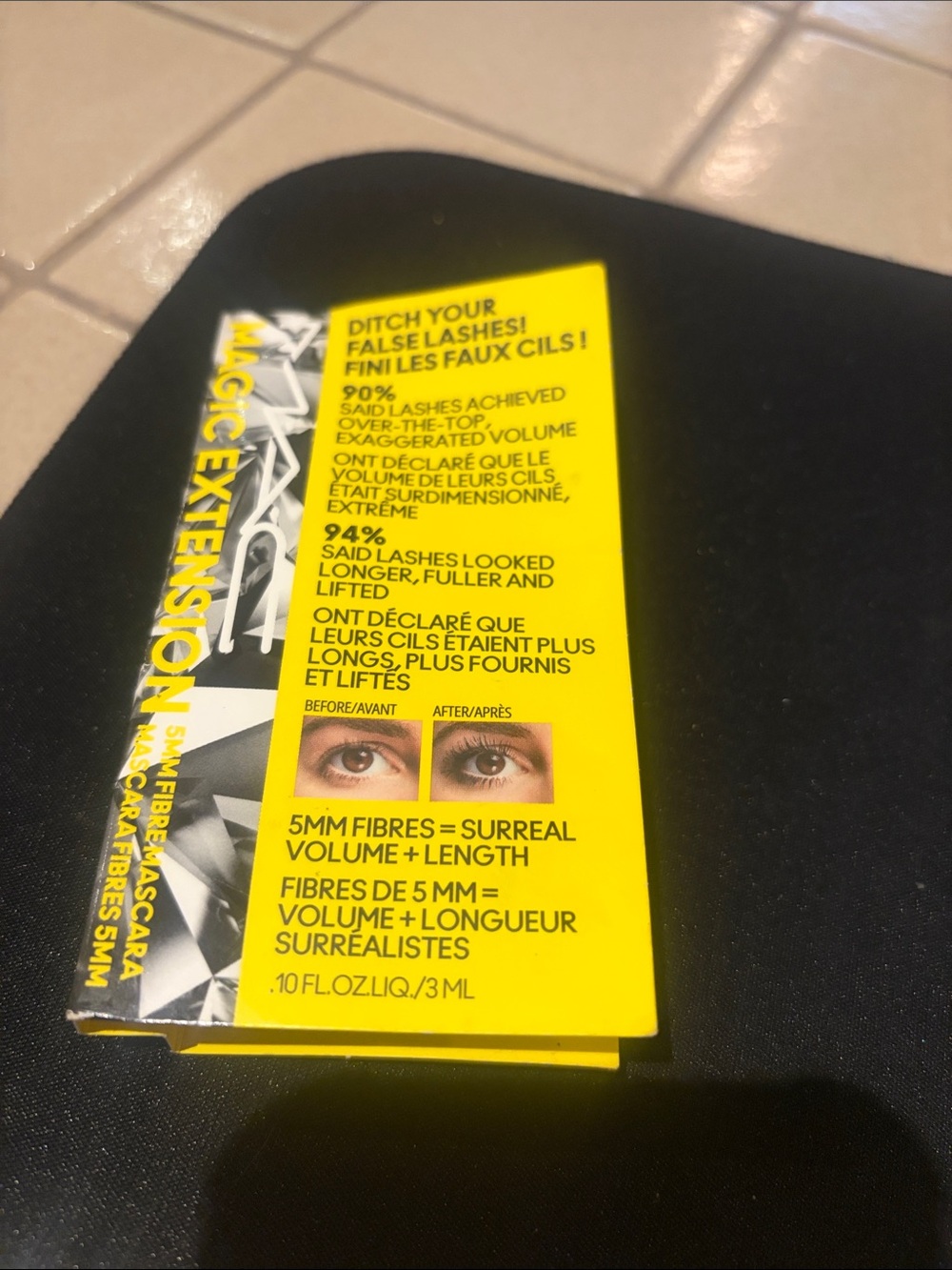 Magic Extension Yellow Mascara Box NWT